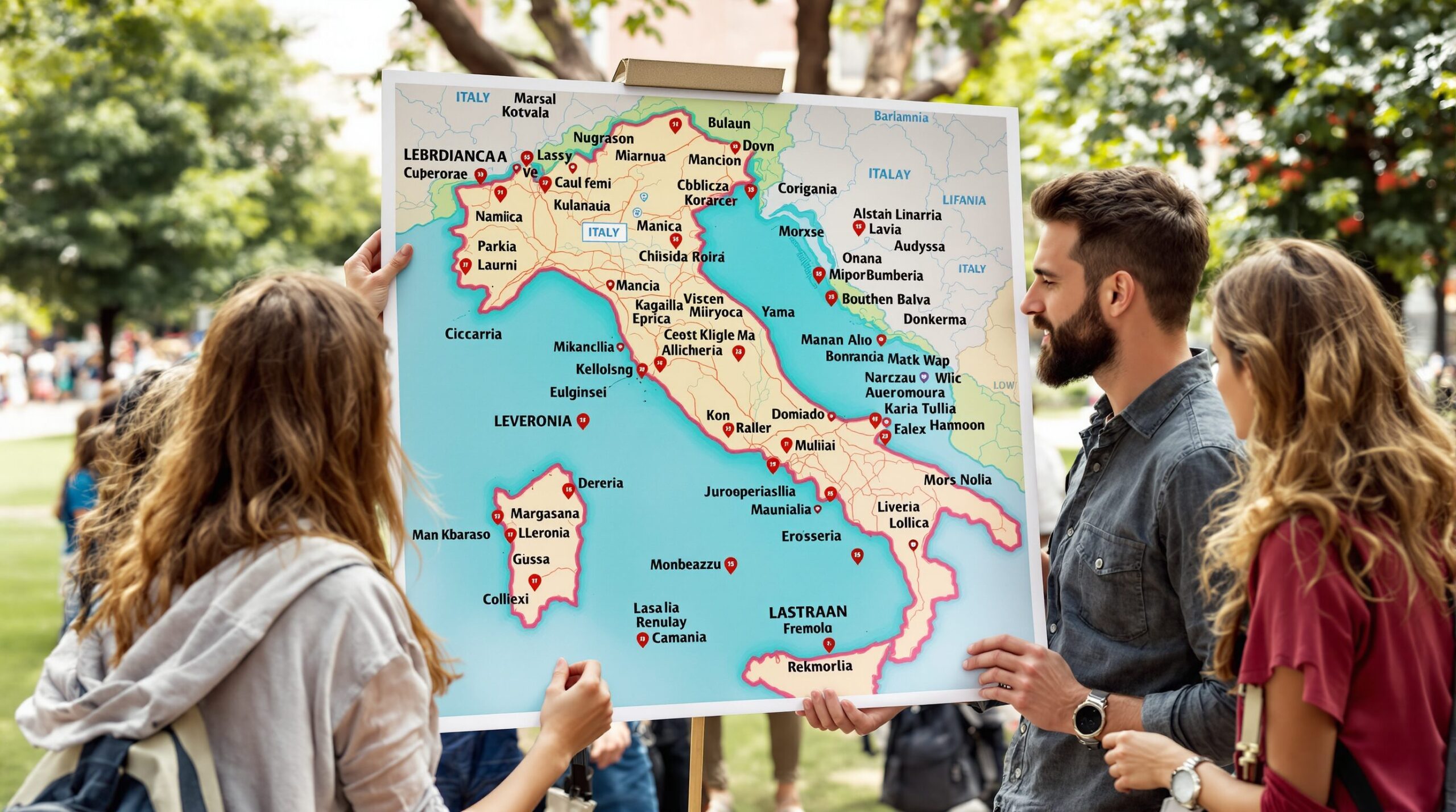 italie villes carte