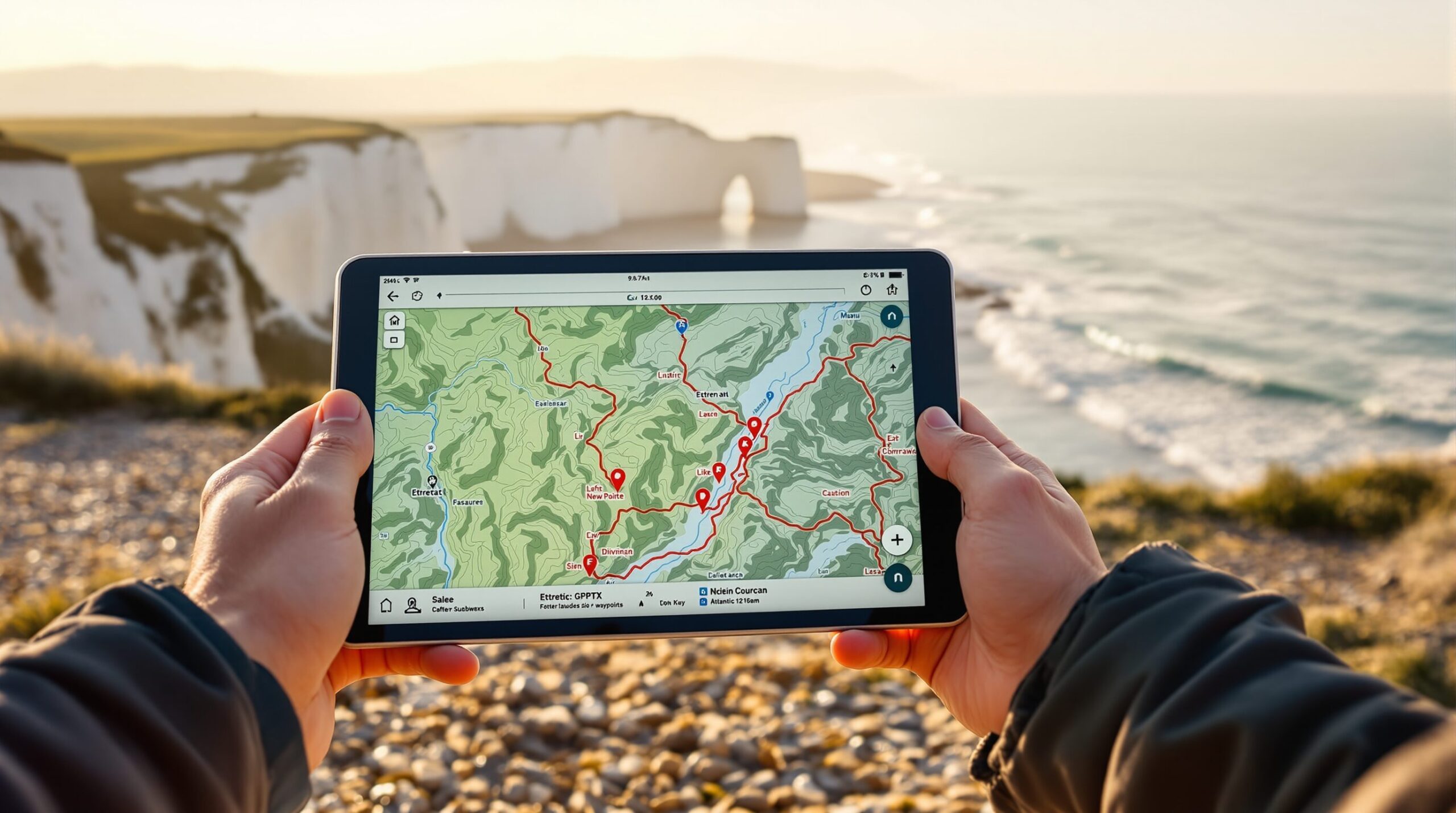 falaises d'etretat carte