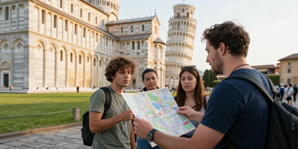 pise carte touristique