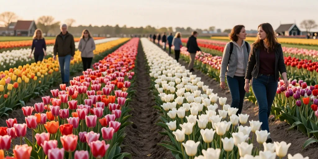 période des tulipes en hollande