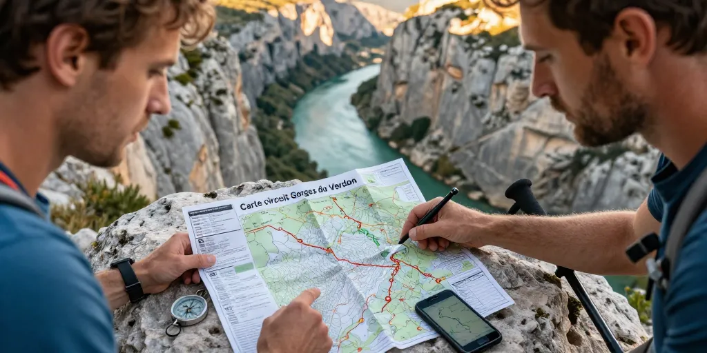 carte circuit gorges du verdon