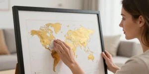 carte du monde à gratter ikea