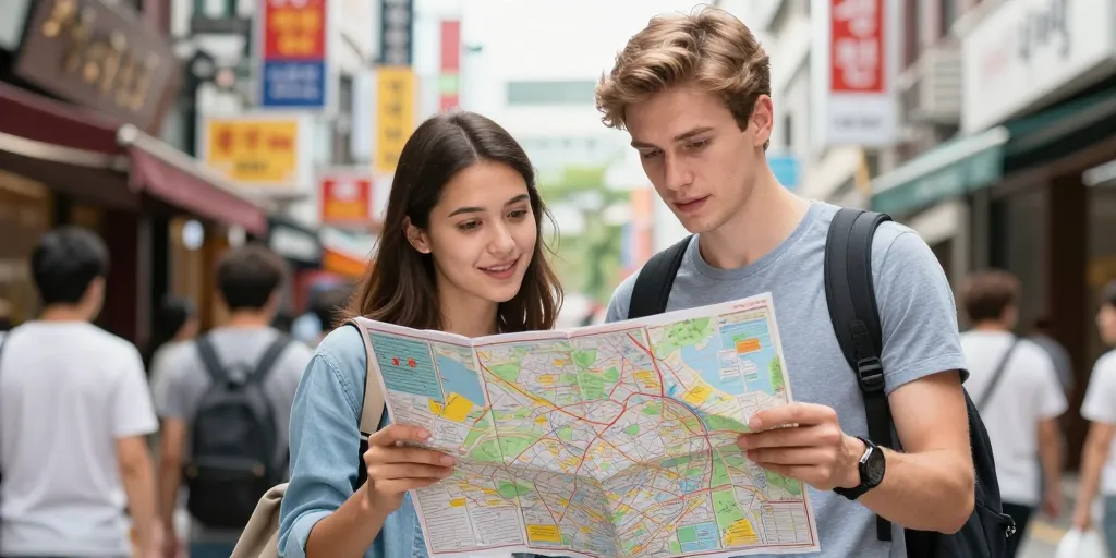 carte touristique corée du sud